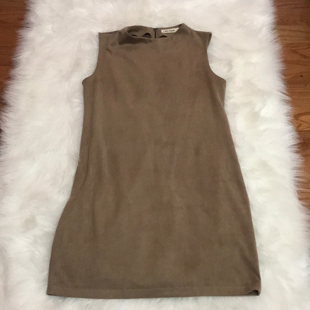 Suede Tan Dress